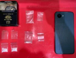 Polres Batola Ringkus Pengedar Sabu di Mandastana, 4 Paket Narkotika Disita