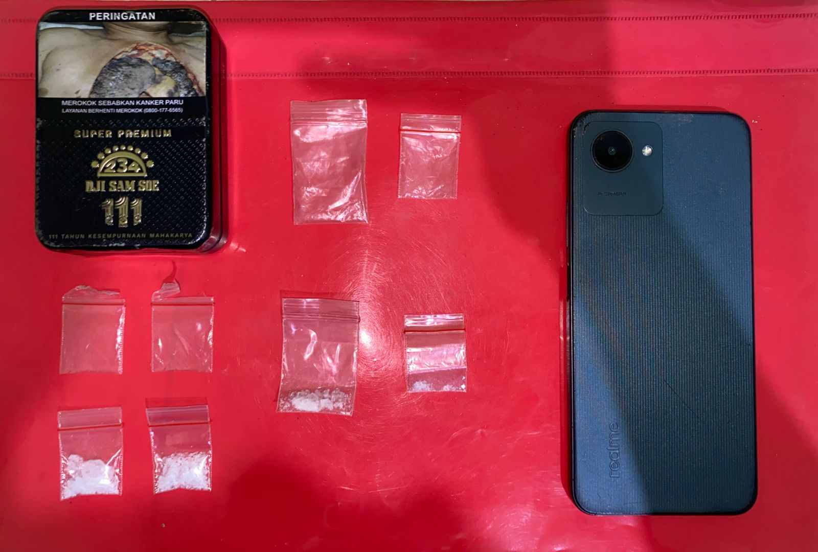 Polres Batola Ringkus Pengedar Sabu di Mandastana, 4 Paket Narkotika Disita