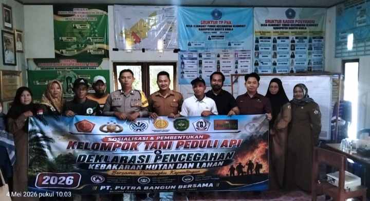 Mitigasi Karhutla Diperkuat, PT PBB Bentuk KTPA di Tiga Desa Barito Kuala