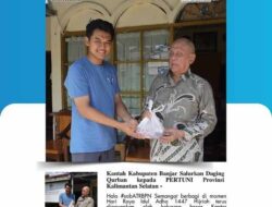 Kantah Kabupaten Banjar Salurkan Daging Qurban kepada PERTUNI Provinsi Kalimantan Selatan